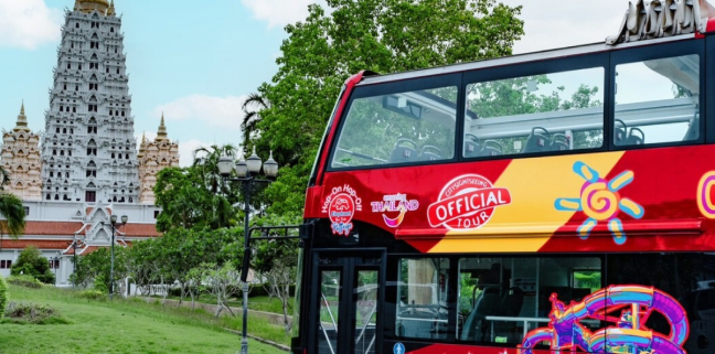 Exploring Bangkok with Elephant Bus Tour